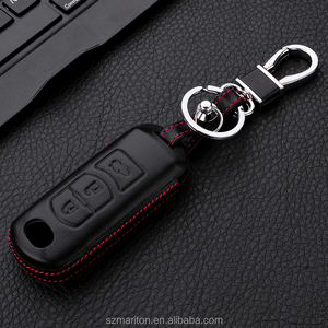 <span class=keywords><strong>Funda</strong></span> de cuero con <span class=keywords><strong>3</strong></span> botones para <span class=keywords><strong>llave</strong></span> de coche, <span class=keywords><strong>Funda</strong></span> de cuero con patrón inteligente 4d, para M5, M6, Axela, CX, CX5, CX-7, CX7, CX-RX8 - Product Image 3