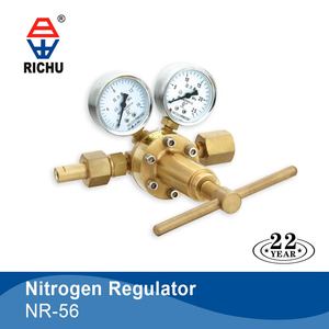 Regulador de nitrógeno de alta presión, 0-800 PSI, para HVAC, purga, láser y prueba, hecho de latón sólido - Product Image 5