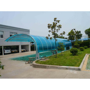 Double carport/<span class=keywords><strong>garage</strong></span> en aluminium, acier inoxydable, avec toit en polycarbonate - Product Image 2