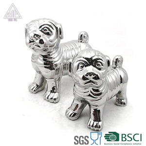 Statue de <span class=keywords><strong>chien</strong></span> en céramique de conception Art déco chinoise populaire européenne Figurine pour la décoration intérieure ou les cadeaux du Nouvel An - Product Image 2