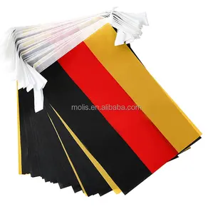 Stok murah 100% poliester bendera spanduk bendera Jerman untuk penggemar sepak bola