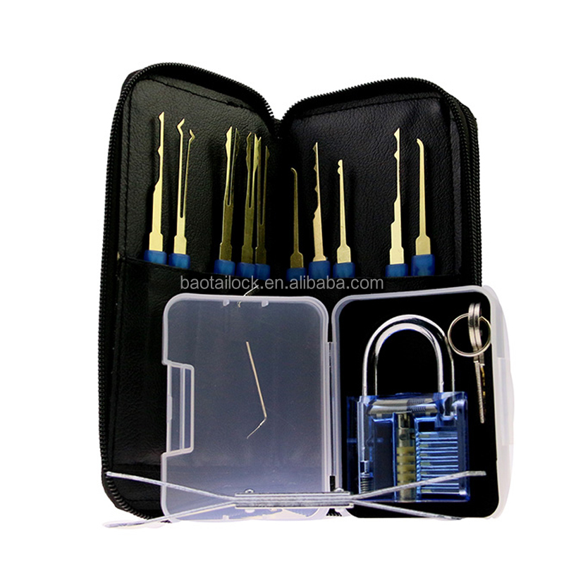 Блокировка блокировки LOCK011 нового типа, 15 шт., набор инструментов для удаления ключей, прозрачные замки для практики