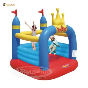 Castillo pequeño para saltar, juguete de gimnasio para bebé, 8303 corona, Castillo de PVC