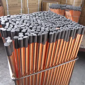 Copper Coated Carbon Electrode DC Copper Coated Pointed Arc Air Gouging Carbon Electrode Rod 8*305mm