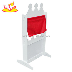 Commercio all'ingrosso per bambini in legno puppet theater per la vendita divertente giocattolo per bambini in legno puppet theater per la vendita W10D145