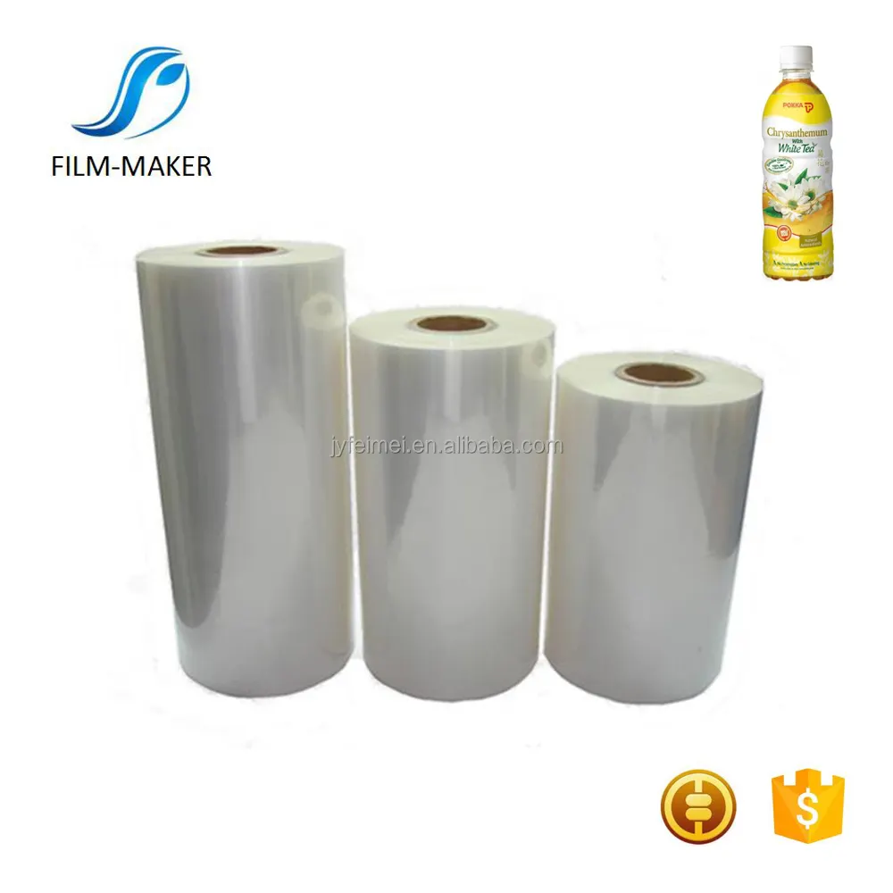 収縮スリーブラベルアプリケーション用の最も人気のある透明PVCフィルム