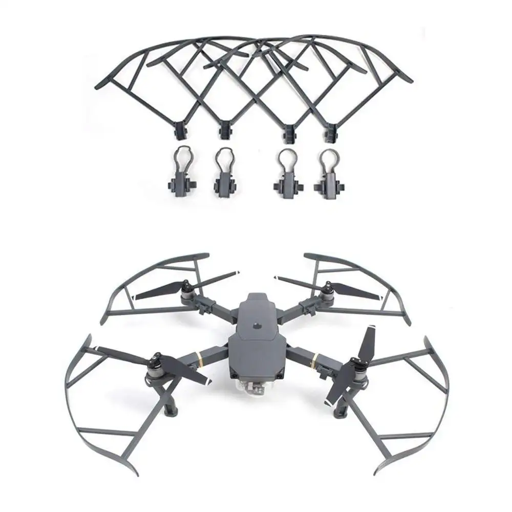 Drone Mavic Pro Platinum Accessories Propeller Guard Bumper Protectors Quick Release Not Affect Obstacle Avoidance(Gray)