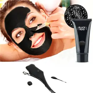 Peel Off maschera per il viso rimozione di punti neri carbone attivo nero purificante per i pori del naso maschera facciale per punti neri dell'acne