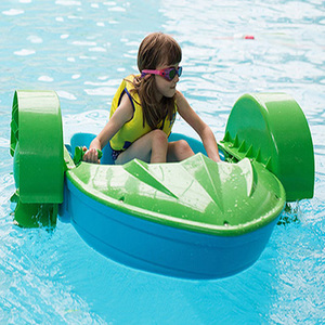 Bateau à pédales manuel en plastique pour piscine, vente chaude personnalisée, parc aquatique extérieur pour enfants et adultes - Product Image 4