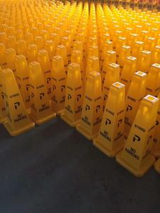 H68cm PP plastik dikkat işareti dikkat kurulu uyarı panosu ıslak zemin koni - Product Image 5
