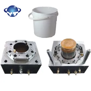 mould factory for 1/2.5/5 gallon tapered pails plastic injection paint bucket mold
