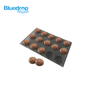 Hình Thức Nướng Bánh Hamburger Linh Hoạt Cho Lò Nướng Thương Mại Đục Lỗ Không Dính Silicone Khay Nướng Bánh Khuôn Bun - Product Image 5