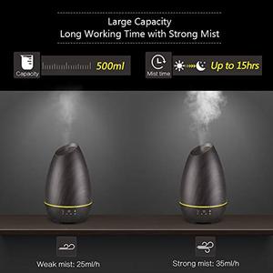 Nhà máy trực tiếp công suất lớn 500ml hạt gỗ siêu âm hương liệu tinh dầu khuếch tán hộ gia đình di động sử dụng 1 năm - Product Image 4
