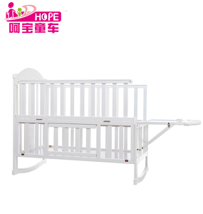 Madera maciza de pino material multifuncional bebé <span class=keywords><strong>blanco</strong></span> swing cuna cama - Product Image 2