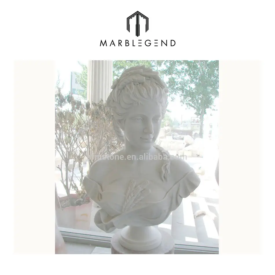 custom hand carved elegant female marble busts sculpture