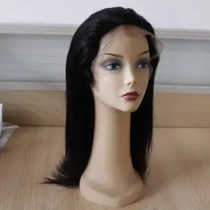 Hzxhair capelli vergini <span class=keywords><strong>parrucche</strong></span> piene del merletto capelli umani colore lungo media densità brasiliano reale naturale per le donne sistema naturale nero - Product Image 1