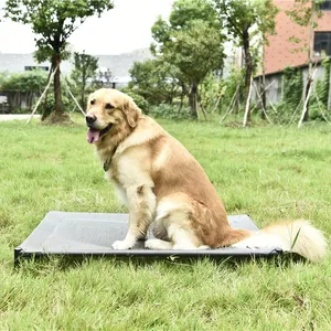 Прочная дизайнерская Водонепроницаемая дышащая уличная поднятая кровать для домашних животных поднятая кровать для собак