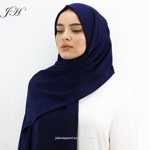 78 颜色马来西亚伊斯兰头巾固体素色珍珠雪纺头巾围巾 2020 名穆斯林妇女披肩和披肩 Foulard