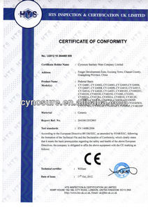 อ่างล้างมือทำจากเซรามิก,อ่างล้างมือได้รับการรับรอง Ce ทรงสี่เหลี่ยมผืนผ้า - Product Image 5