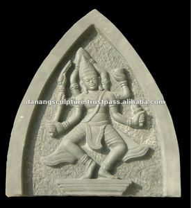 หินหินอ่อน shiva champa hindu Gods บรรเทารูปปั้นแกะสลักด้วยมือ DSF-CP047แบบตะวันออกสำหรับใช้ในร่มกลางแจ้งสวน - Product Image 2