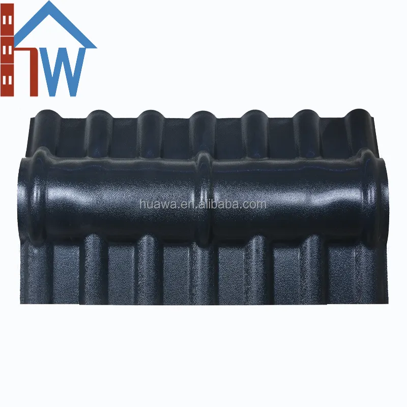 ASA ridge tile three way seal ends synthetic resin roof tile accessory