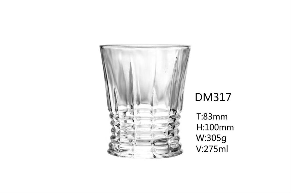 4pcs whiskey glasses gift set high white glass cup for whiskey custom logo cup