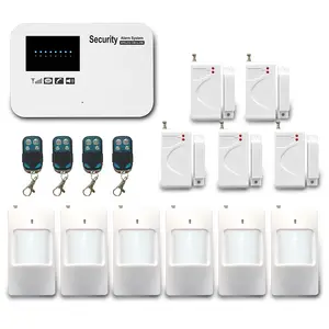 Nieuwe Ontwerp! Draadloze Gsm Home Security Systeem/Draadloze Huis Alarm Kit/Sim-kaart Gsm Inbraakalarm