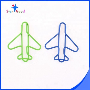 Trung Quốc Nhà Sản Xuất Khuyến Mại Quà Tặng <span class=keywords><strong>Fancy</strong></span> Thiết Kế Đầy Màu Sắc Máy Bay Shaped Kẹp Giấy 30 Cái Trong Hộp Thiếc - Product Image 3