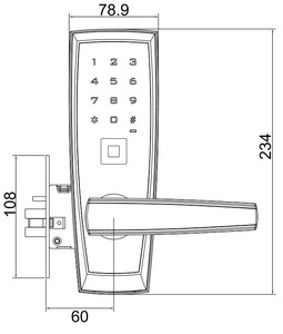 <span class=keywords><strong>Samsung</strong></span> dedo <span class=keywords><strong>puerta</strong></span> del escáner código electrónico <span class=keywords><strong>cerradura</strong></span> <span class=keywords><strong>de</strong></span> la manija - Product Image 6