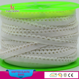 Bán Buôn 10Mm <span class=keywords><strong>Picot</strong></span> Dệt Kim Ban Nhạc Đàn Hồi Dệt Kim Đàn Hồi Cho Đồ Lót TC08 - Product Image 3