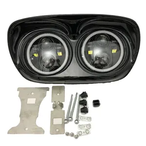 Morsun-faro Led doble de 5,75 "para motocicleta, faro delantero con ojos en ángulo, harleys-davidsons, Road Glide