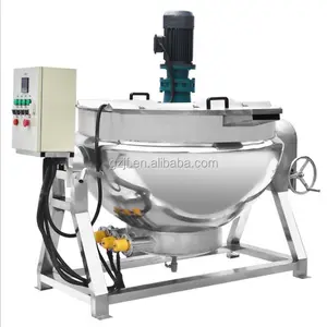 Industrial Sugar Cooking Pots With Mixer/jam Jacketed Cooker With Agitator/candy Cooking Machine