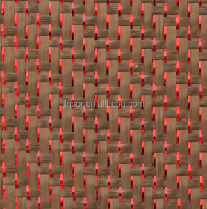 ผ้าลายทแยงไฟเบอร์คาร์บอนไฮบริดกลิตเตอร์สีแดง - Product Image 2