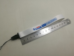 Telefon için çıkarılabilir cep döngü ile Polyester bilek kayışı, USB/anahtar/kapı kartı/otobüs kartı - Product Image 2