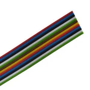 80C 300V Pvc ฉนวนลวด28awg Flat Ribbon Cable Awm 2468