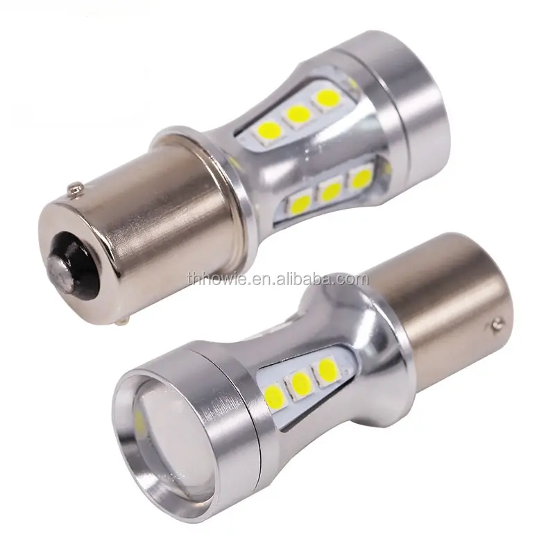 1156 LED BA15S S25 P21W 18 led 3030 Chip 6000 K Putih Lampu Rem Reverse Lampu DRL Mobil Tail Bulb