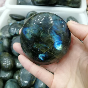 Pierres de labradorite naturelles en pierre naturelle, disques de cristal, 100g - Product Image 4