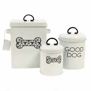 Vorrats behälter für Tiernahrung aus verzinktem Metall/Aufbewahrung sbox für Hundefutter kekse in Lebensmittel qualität/Aufbewahrung sbox für Haustiere