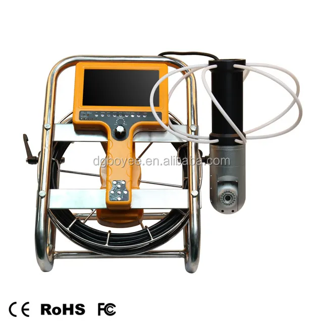 Handheld waterproof sewer pipe inspection camera with DVR function (12meters cable)