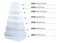 Contenants Alimentaires en plastique pour la préparation de repas et Serré Sécurité Couvercle Réutilisable Rectangulaire De Stockage Boîtes à Lunch