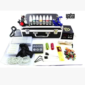 Ytaba — kit de tatouage pour débutant, ensemble de 2 pistolets de Machine, alimentation de démarrage facile à utiliser