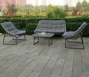 Modern açık Rattan mobilya kanepe seti el dokuma KD bahçe eğlence bahçe kanepe seti