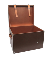Grande boîte de rangement décorative en bois pour la maison coffre rectangulaire sculpté en PU en tissu pour accessoires de bonbons capacité de 10kg bagages