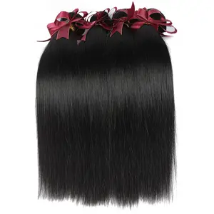 Alibaba China Groothandel Virgin Hair Extensions Natural Straight 6A 7A 8A Grade Braziliaanse Haar