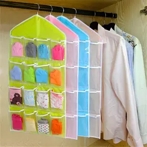 Ouneed Organizer 16Pockets Rõ Ràng Treo Túi Vớ Áo Ngực Đồ Lót Giá Móc Áo Lưu Trữ Chủ Chất Lượng Đầu Tiên