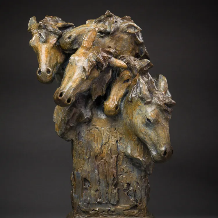 รูปปั้นสัตว์ม้าประติมากรรม bronze สำหรับขาย