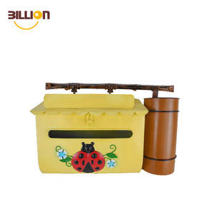 Cute Design Garden Wall Decor Metal Outdoor Mailbox