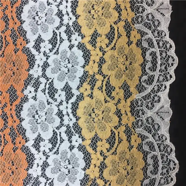 Tricolor Multicolor Wave for Dresses Cord Lace Tokay African Lace Fabric