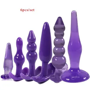 Mông cắm hậu môn dildo thân mật đồ chơi hậu môn tuyến tiền liệt Massage Người Lớn gay 6 cái/lô