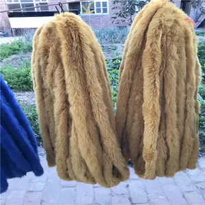 ALICEFUR High Quality Fur Trim Real Genuine Rabbit Fur Strip For Sale